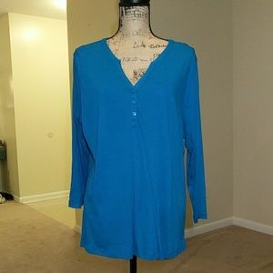 Turquoise knit shirt NWT